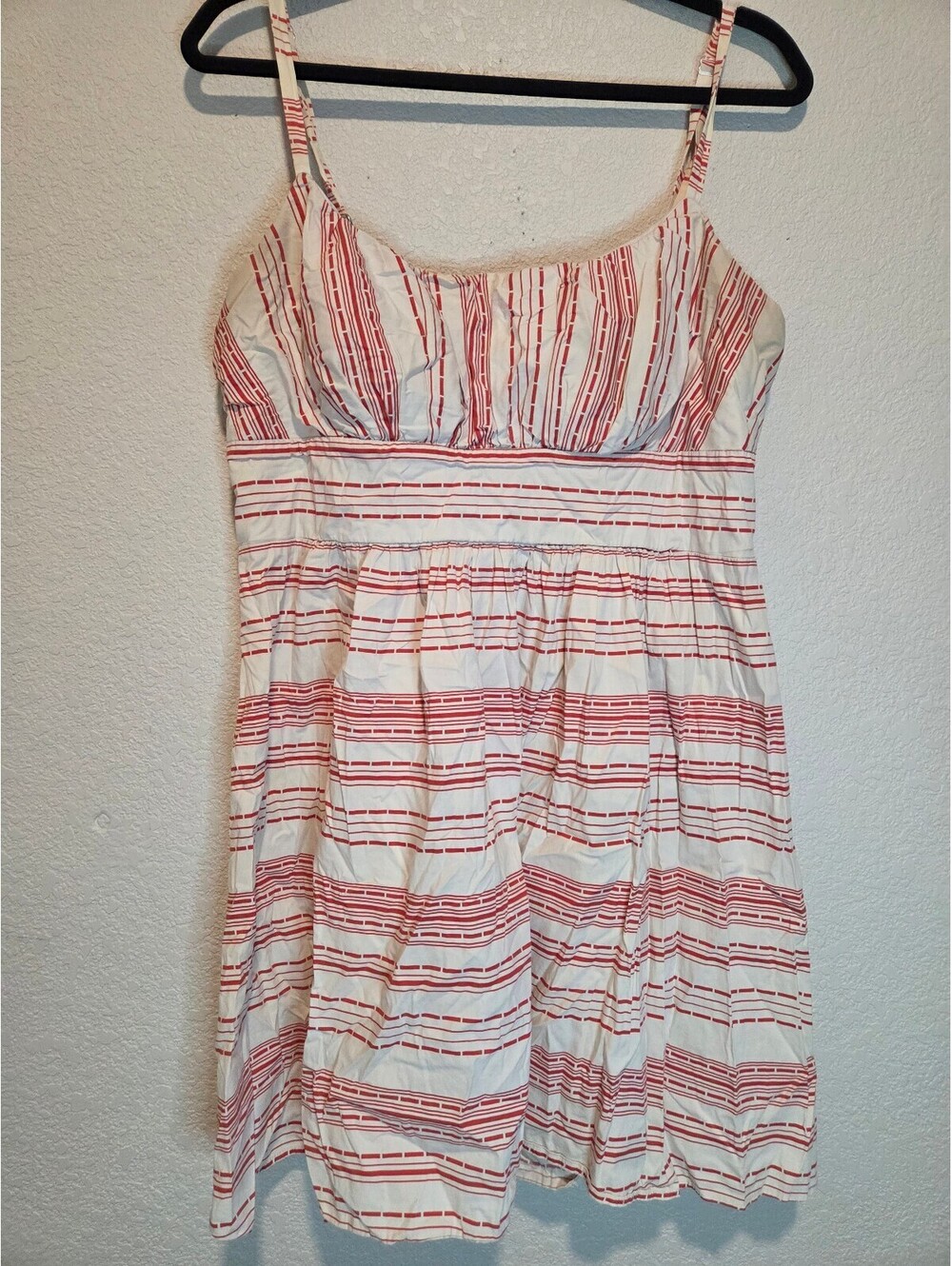 B. Smart Striped Sleeveless Summer Dress, L